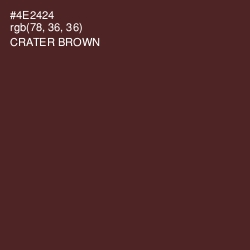 #4E2424 - Crater Brown Color Image